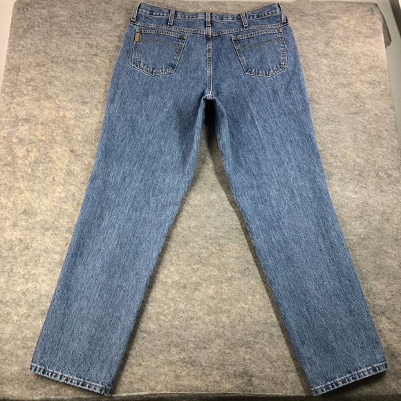 Cinch Men's 38x34 Blue Straight Leg Denim Jeans Style - Picture 4 of 13